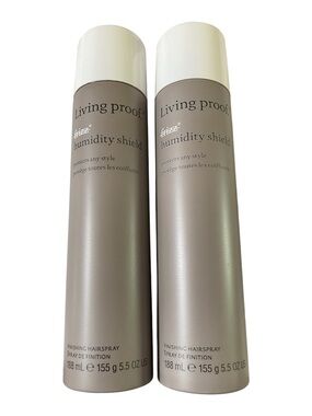 Living Proof Humidity Shield Finishing Hairspray - Taupe & White Caps
